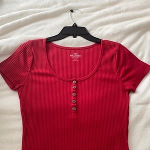 Red Hollister Bodysuit